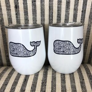 Vineyard Vines for Target wine tumblers with lids